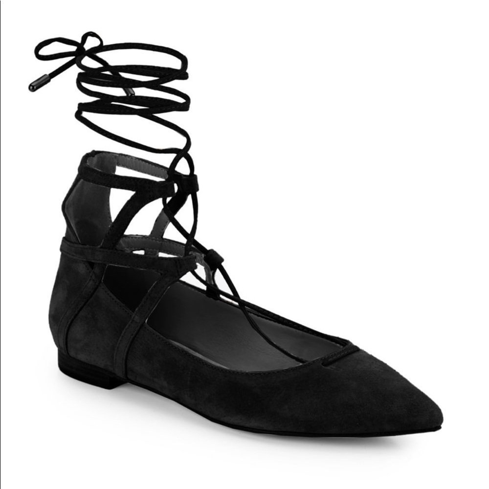 Schutz lace up flats